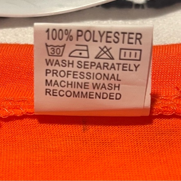 Vibrant Orange Polyester Top size medium - Picture 10 of 11